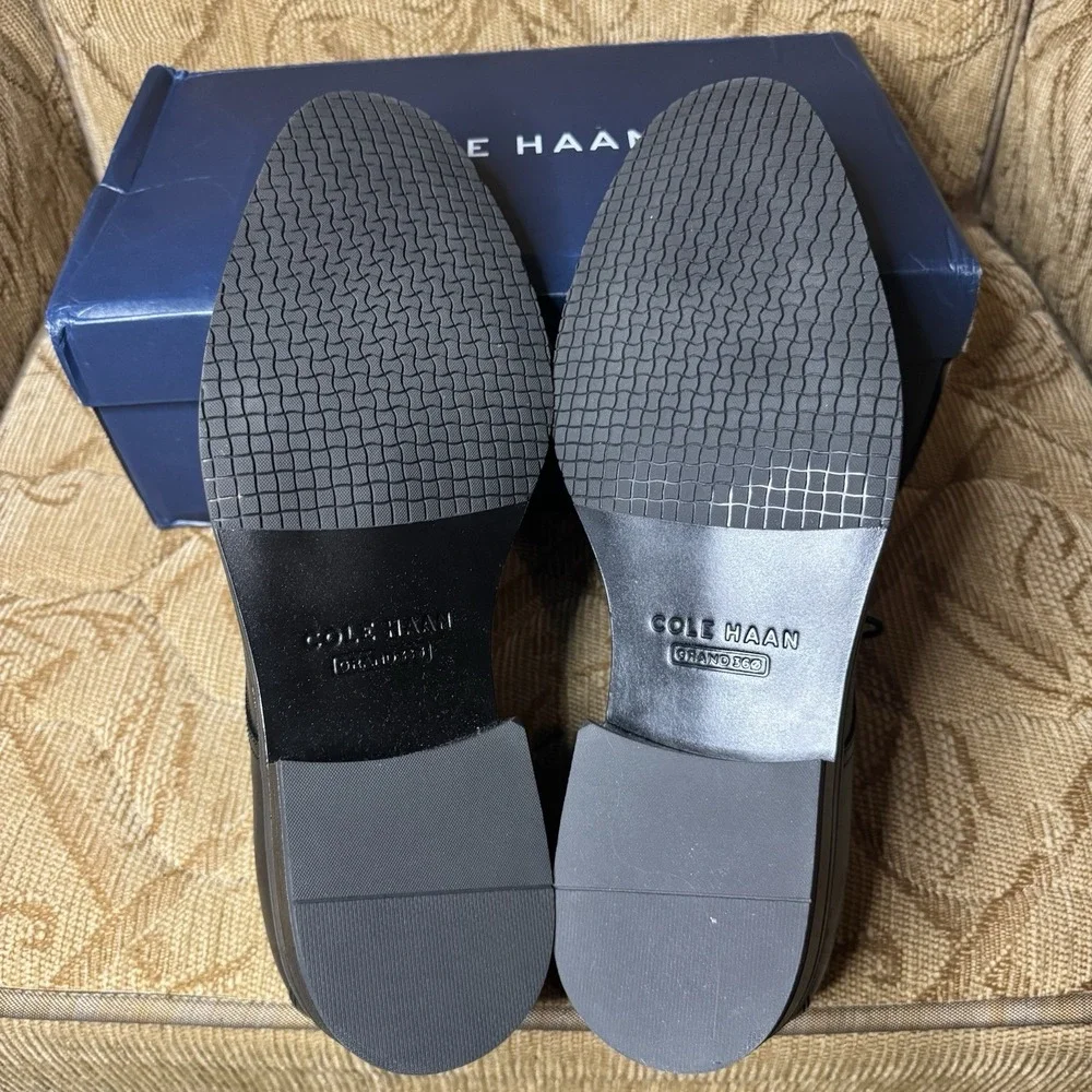 Cole Haan Mens Modern Classics Plain Toe Oxfords Black - Size 13- C38446‎ BLACK